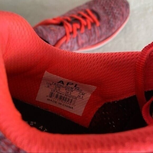 APL Techloom Pro Propelium Pink Orange Lace Up Sneakers Size 8 - Picture 11 of 12
